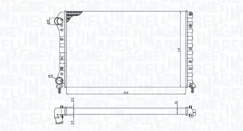 воден радиатор MAGNETI MARELLI 350213194400