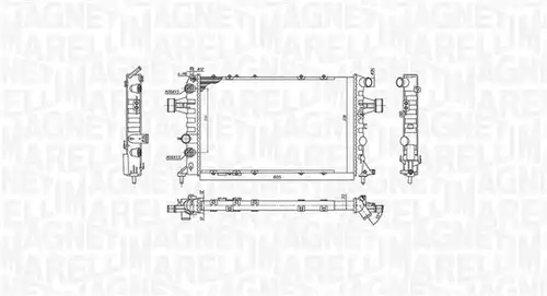 воден радиатор MAGNETI MARELLI 350213194600