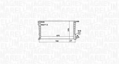 воден радиатор MAGNETI MARELLI 350213195100