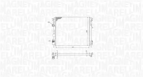 воден радиатор MAGNETI MARELLI 350213195200