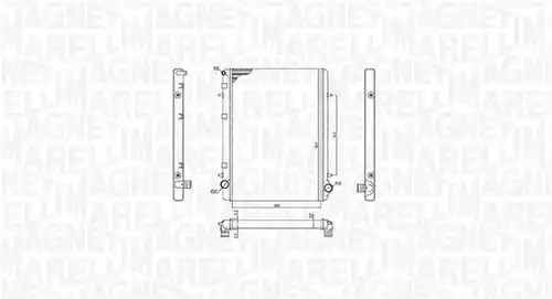 воден радиатор MAGNETI MARELLI 350213195900