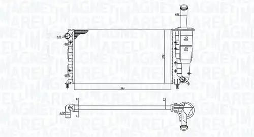 воден радиатор MAGNETI MARELLI 350213196000