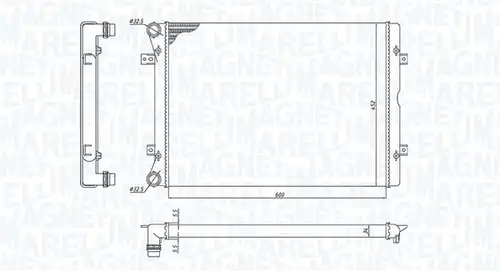 воден радиатор MAGNETI MARELLI 350213196100