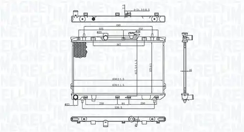 воден радиатор MAGNETI MARELLI 350213197200
