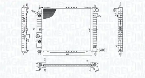 воден радиатор MAGNETI MARELLI 350213197300