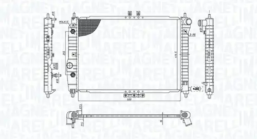 воден радиатор MAGNETI MARELLI 350213197400