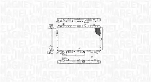 воден радиатор MAGNETI MARELLI 350213197500
