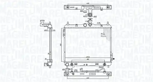 воден радиатор MAGNETI MARELLI 350213197700