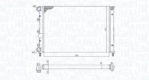 воден радиатор MAGNETI MARELLI 350213198400