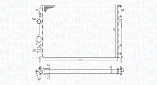 воден радиатор MAGNETI MARELLI 350213198500