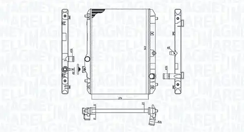 воден радиатор MAGNETI MARELLI 350213198600