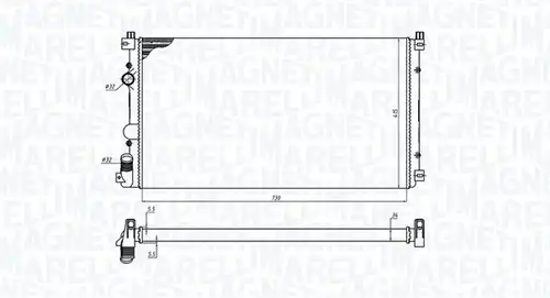 воден радиатор MAGNETI MARELLI 350213198800