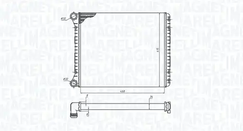 воден радиатор MAGNETI MARELLI 350213198900