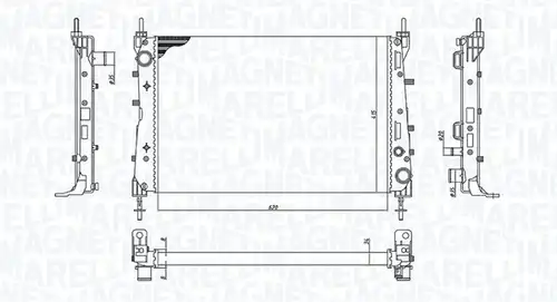 воден радиатор MAGNETI MARELLI 350213199100