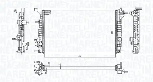 воден радиатор MAGNETI MARELLI 350213199200