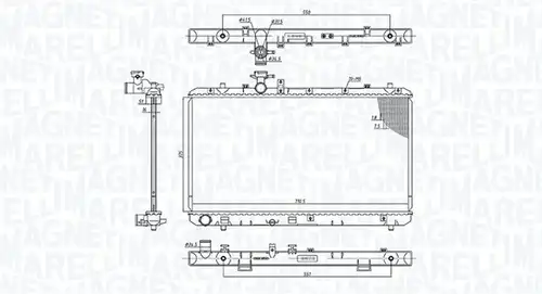 воден радиатор MAGNETI MARELLI 350213199500