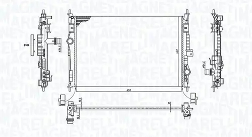 воден радиатор MAGNETI MARELLI 350213199600