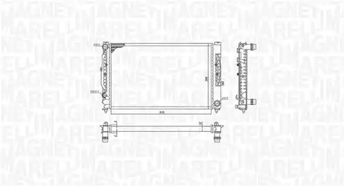 воден радиатор MAGNETI MARELLI 350213199900