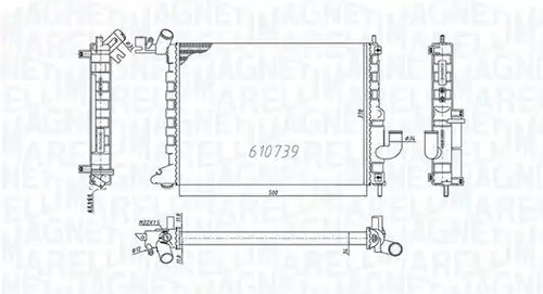 воден радиатор MAGNETI MARELLI 350213200200