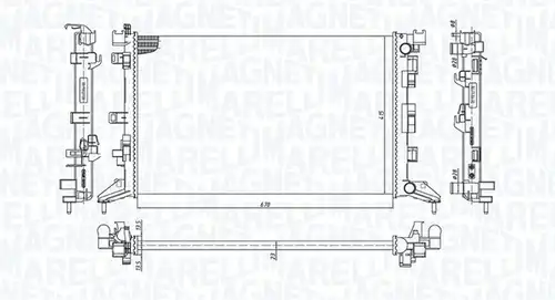 воден радиатор MAGNETI MARELLI 350213200300