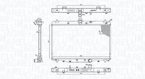 воден радиатор MAGNETI MARELLI 350213200800