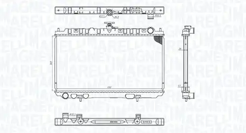 воден радиатор MAGNETI MARELLI 350213201300