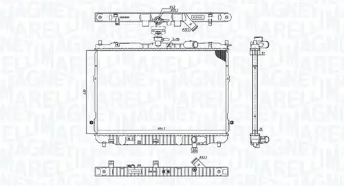 воден радиатор MAGNETI MARELLI 350213201400