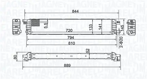 воден радиатор MAGNETI MARELLI 350213202100