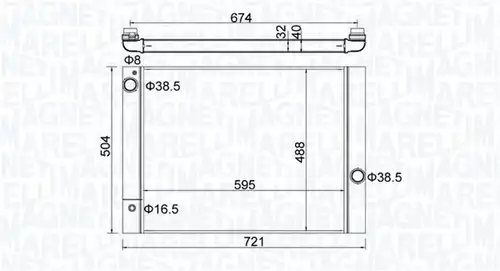 воден радиатор MAGNETI MARELLI 350213202600