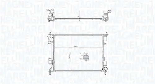воден радиатор MAGNETI MARELLI 350213204400