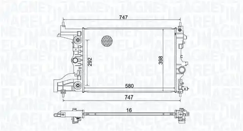воден радиатор MAGNETI MARELLI 350213206100