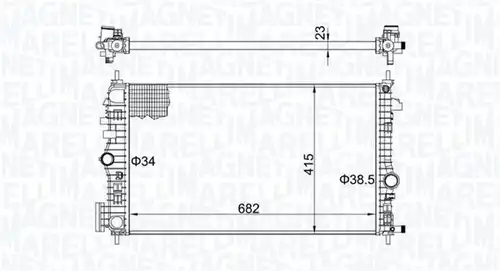 воден радиатор MAGNETI MARELLI 350213207100