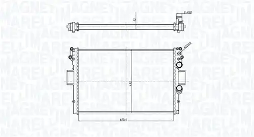 воден радиатор MAGNETI MARELLI 350213209400