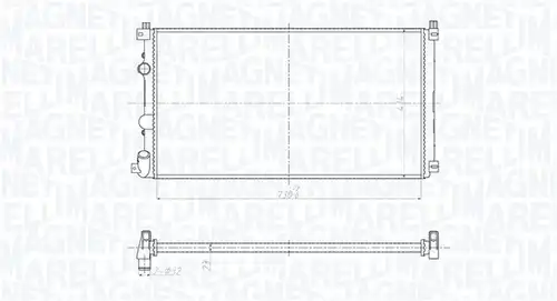 воден радиатор MAGNETI MARELLI 350213209500