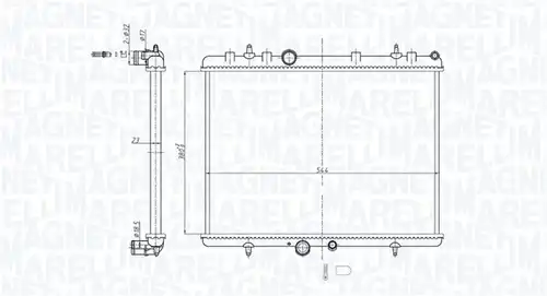 воден радиатор MAGNETI MARELLI 350213209600