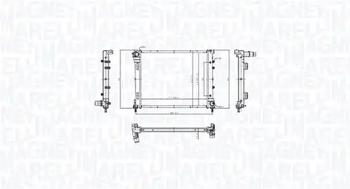 воден радиатор MAGNETI MARELLI 350213212300