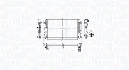 воден радиатор MAGNETI MARELLI 350213212600
