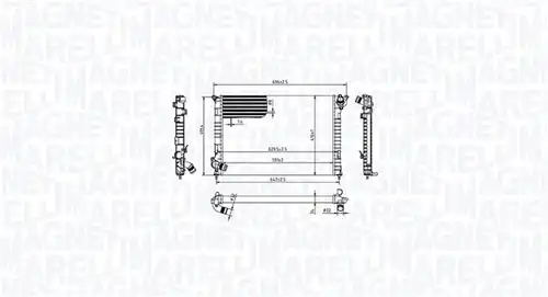 воден радиатор MAGNETI MARELLI 350213212700