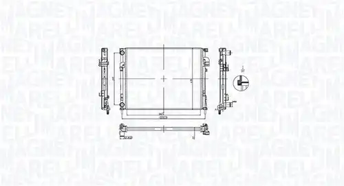 воден радиатор MAGNETI MARELLI 350213212900