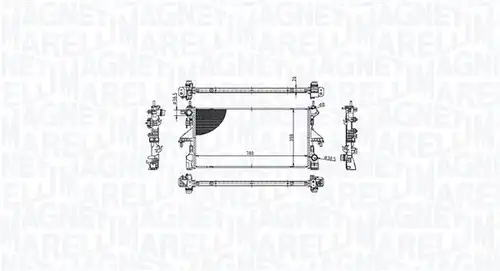 воден радиатор MAGNETI MARELLI 350213213100