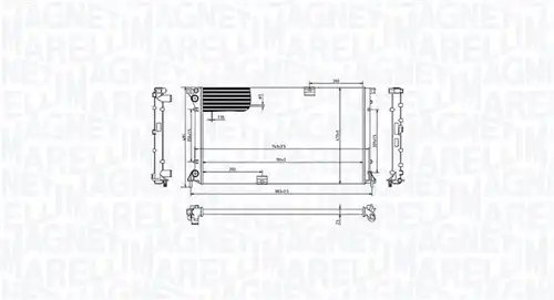 воден радиатор MAGNETI MARELLI 350213213400