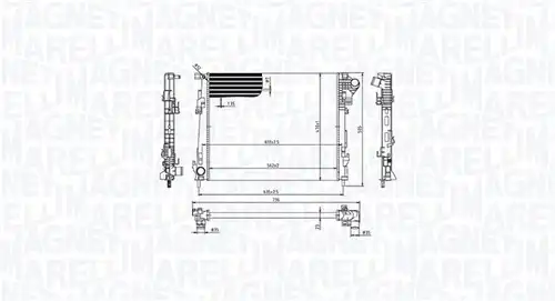 воден радиатор MAGNETI MARELLI 350213213600