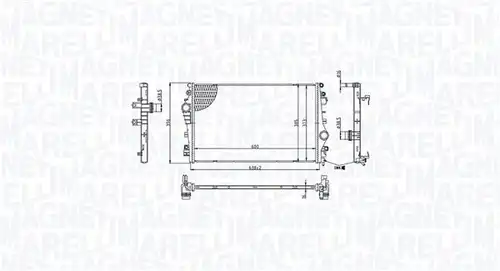 воден радиатор MAGNETI MARELLI 350213214200