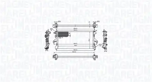 воден радиатор MAGNETI MARELLI 350213214900