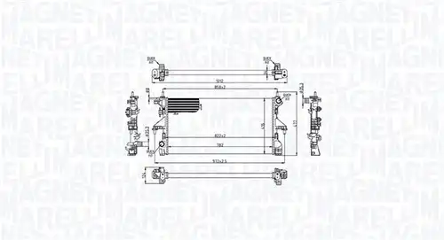 воден радиатор MAGNETI MARELLI 350213215200