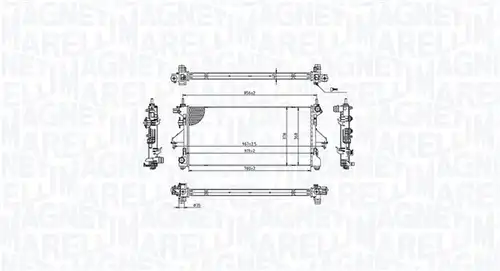 воден радиатор MAGNETI MARELLI 350213215400