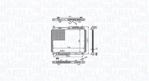 воден радиатор MAGNETI MARELLI 350213215500
