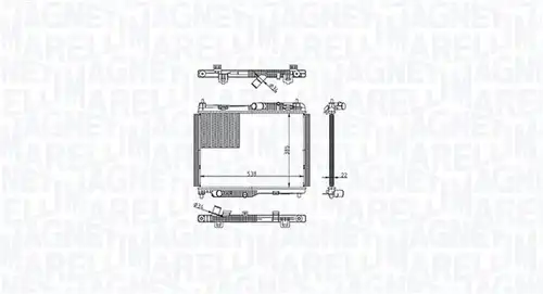 воден радиатор MAGNETI MARELLI 350213215600
