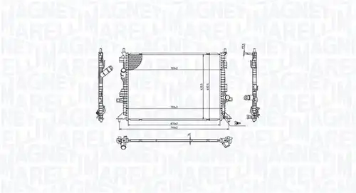 воден радиатор MAGNETI MARELLI 350213215700