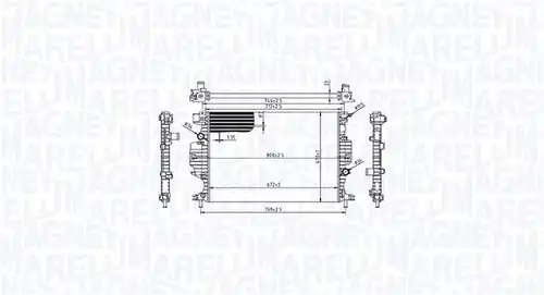 воден радиатор MAGNETI MARELLI 350213215800